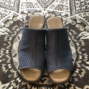 Blue Johnston & Murphy Wedge Sandals
